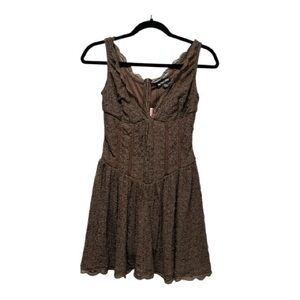 PrettyLittleThing Brown Mini Dress